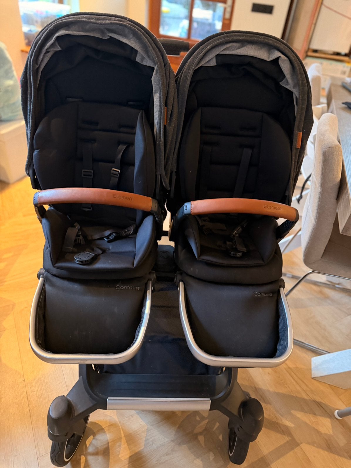 Zeer mooie en complete tweeling kinderwagen, Ophalen, Zo goed als nieuw, Kinderwagen of Buggy
