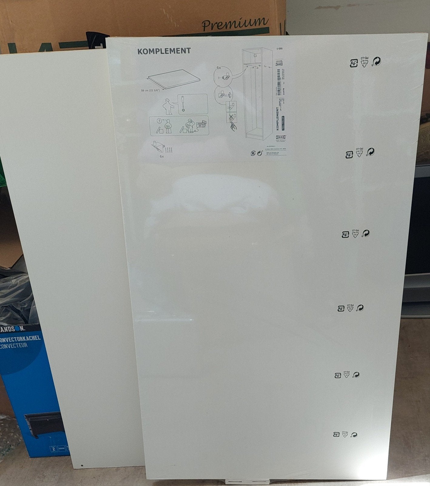 Komplement plank 100 x 58 voor Ikea Pax 2 stuks, Ophalen, Nieuw