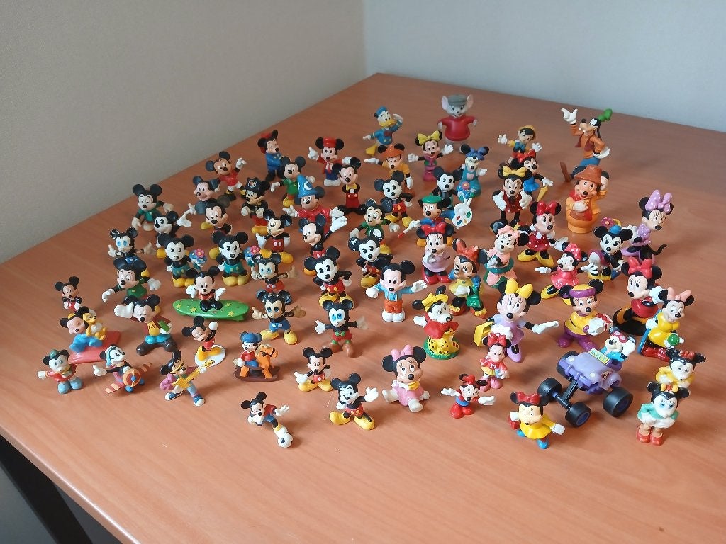 Disney figuurtjes/poppetjes (68 stuks), Ophalen of Verzenden, Overige figuren, Gebruikt, Beeldje of Figuurtje