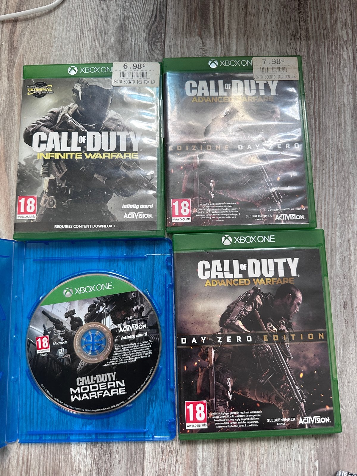 Call of Duty Xbox One bundel: Infinite Warfare & Advanced Wa, Online, Gebruikt, Vanaf 18 jaar, Shooter