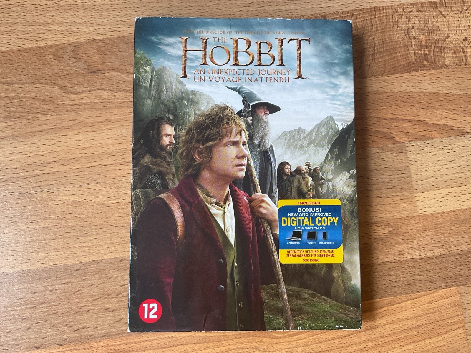 The Hobbit: An Unexpected Journey Blu-ray (NL/EN), Nederlands, Fantasy, Ophalen of Verzenden, Vanaf 12 jaar