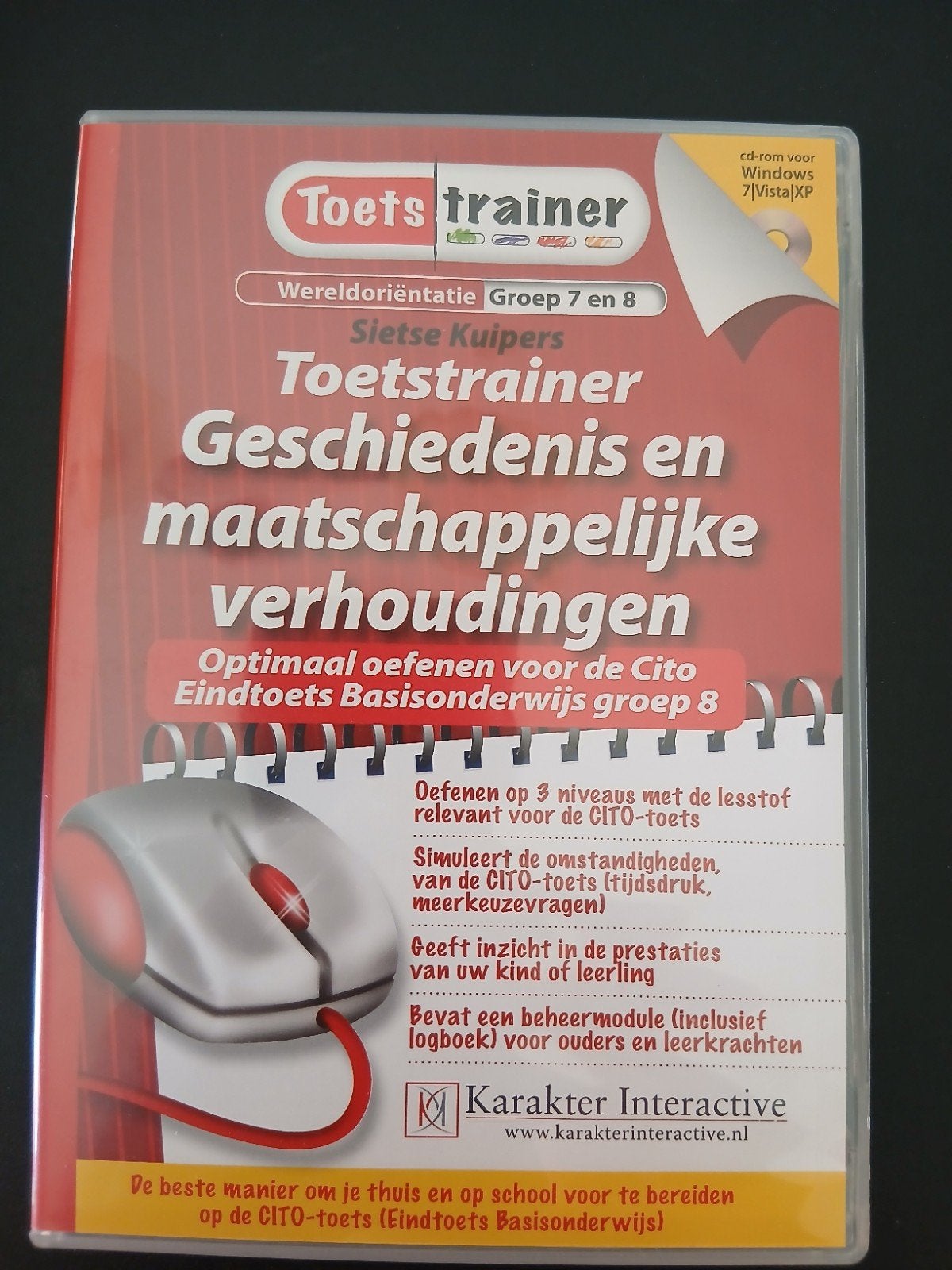 Toetstrainer Geschiedenis en Maatschappij Groep 8 CITO, Verzenden, Zo goed als nieuw, Gamma, Sietse Kuipers