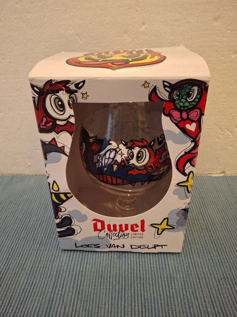 Duvel - Loes van Delft - mooi bier / Duvelglas - nieuw, Ophalen of Verzenden, Nieuw, Glas of Glazen, Duvel