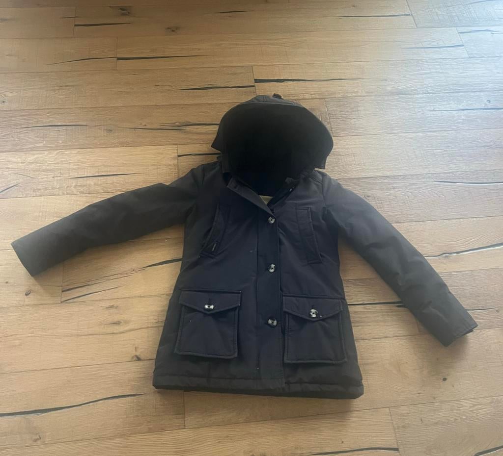 Airforce meisjes winterjas zwart met capuchon - Maat 12Y, Ophalen of Verzenden, Gebruikt, Meisje, Jas