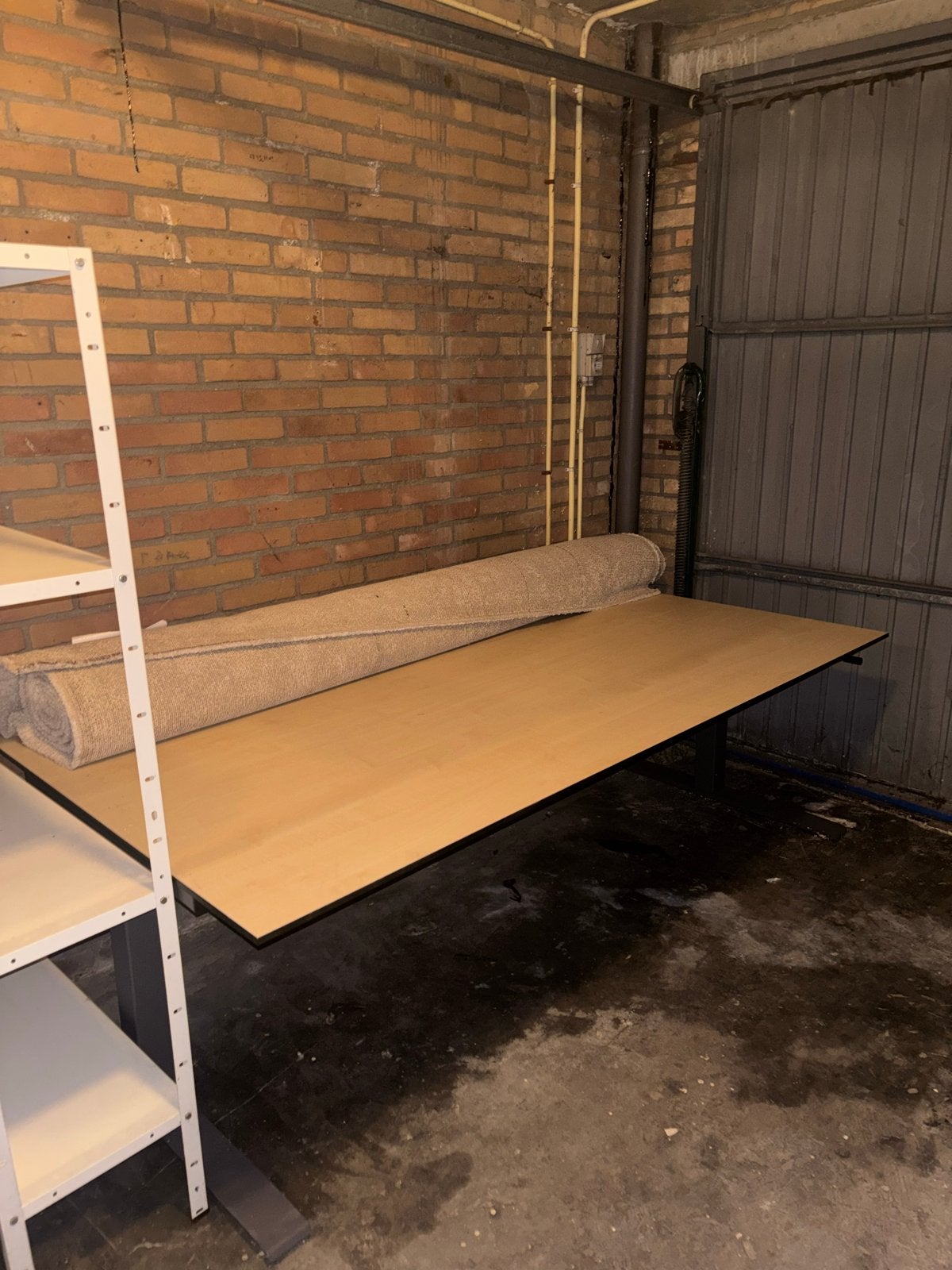 Zit sta bureau handmatig, Ophalen, Zit-sta bureau, Hout, 100 cm