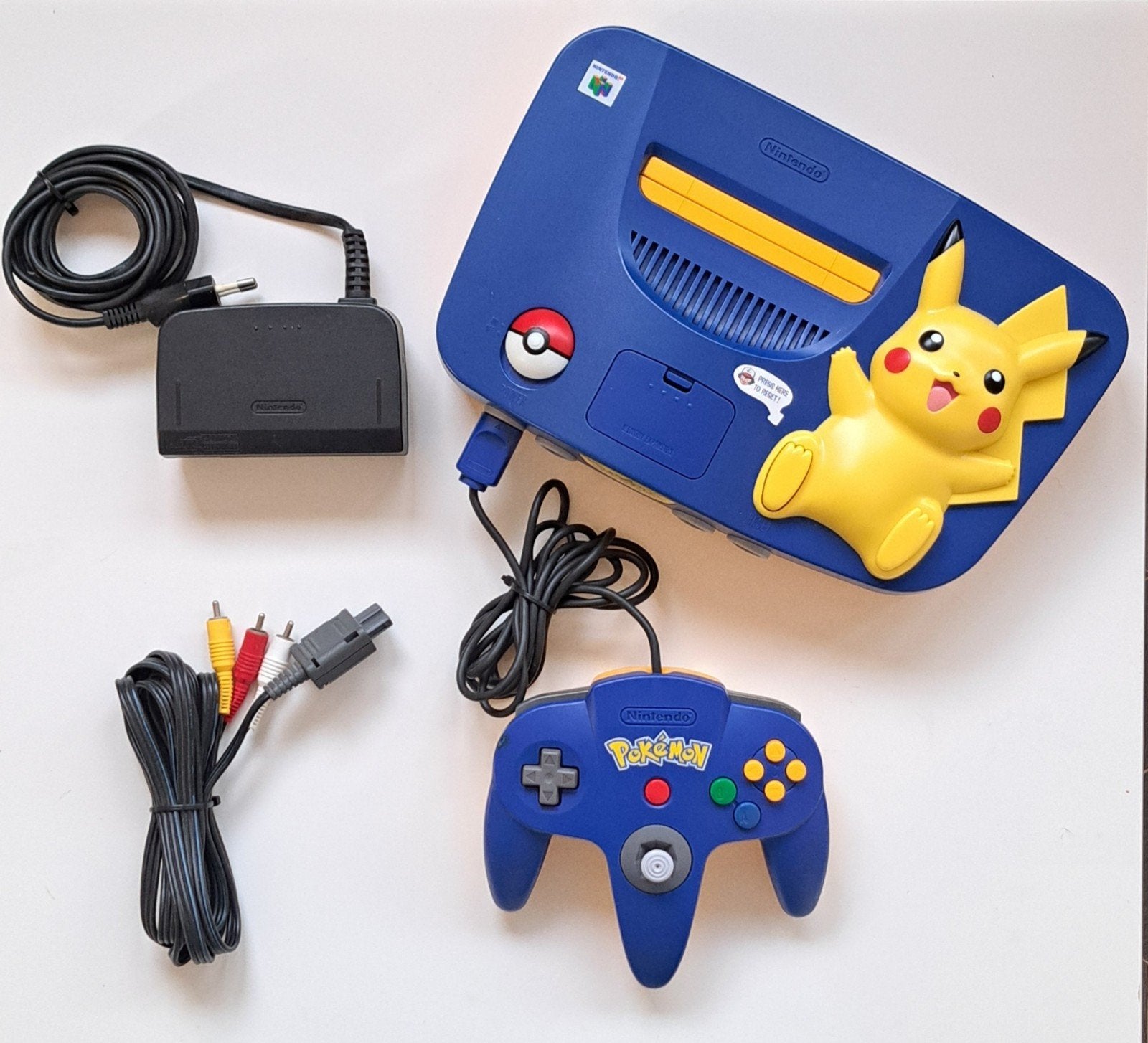 UNIEK | Pokémon Pikachu Nintendo 64 | N64 | ALS NIEUW, Spelcomputers en Games, Spelcomputers | Nintendo 64, Ophalen of Verzenden