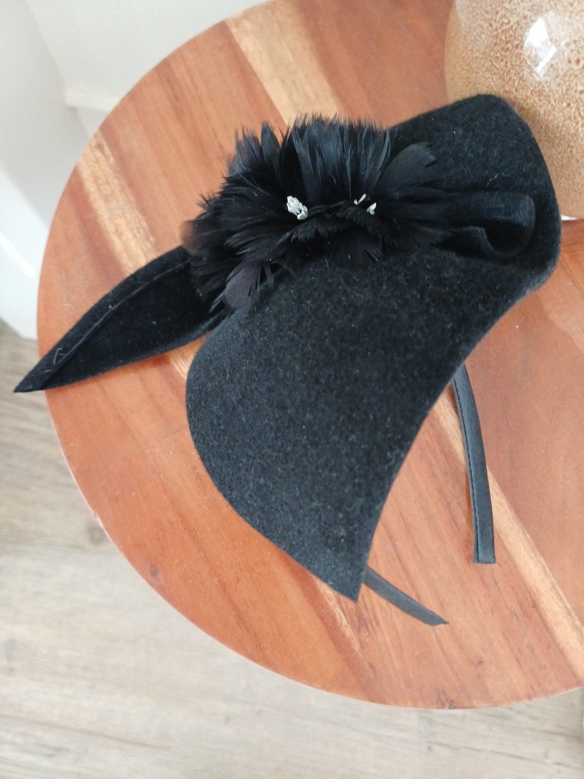 vilten fascinator NIEUW, Hoed, Nieuw, Fascinator, One size fits all
