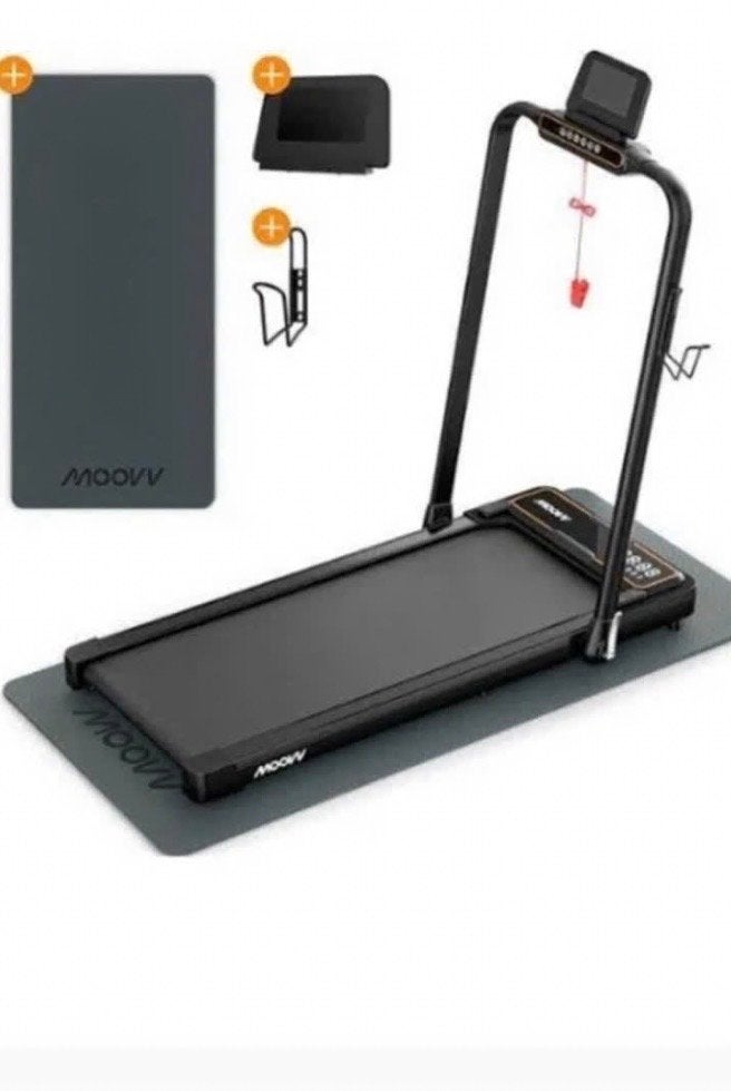 Moovv Loopband met mat en accessoires, Ophalen, Zo goed als nieuw, Metaal, Loopband