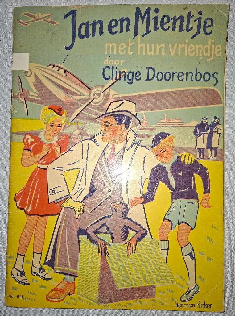 Clinge Doorenbos: Jan en Mientje met hun vriendje, 1927, Ophalen of Verzenden, Gelezen, Fictie algemeen
