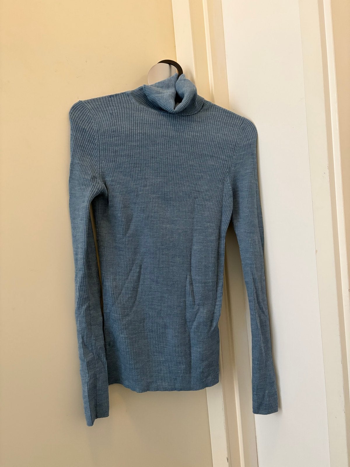 Uniqlo coltrui - Blauw - Wol - XS, S, Ophalen of Verzenden, Zo goed als nieuw, Maat 36 (S), Blauw