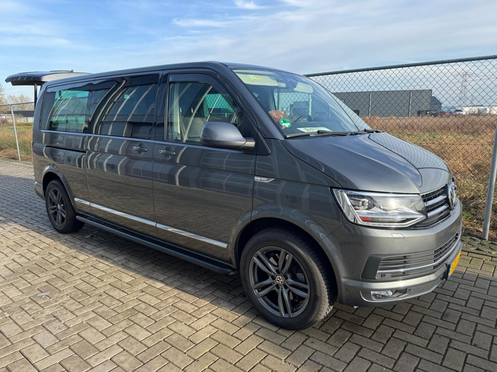 Volkswagen Transporter T6 Caravelle Highline, Auto's, Zwart, Volkswagen, 2500 kg, Leder