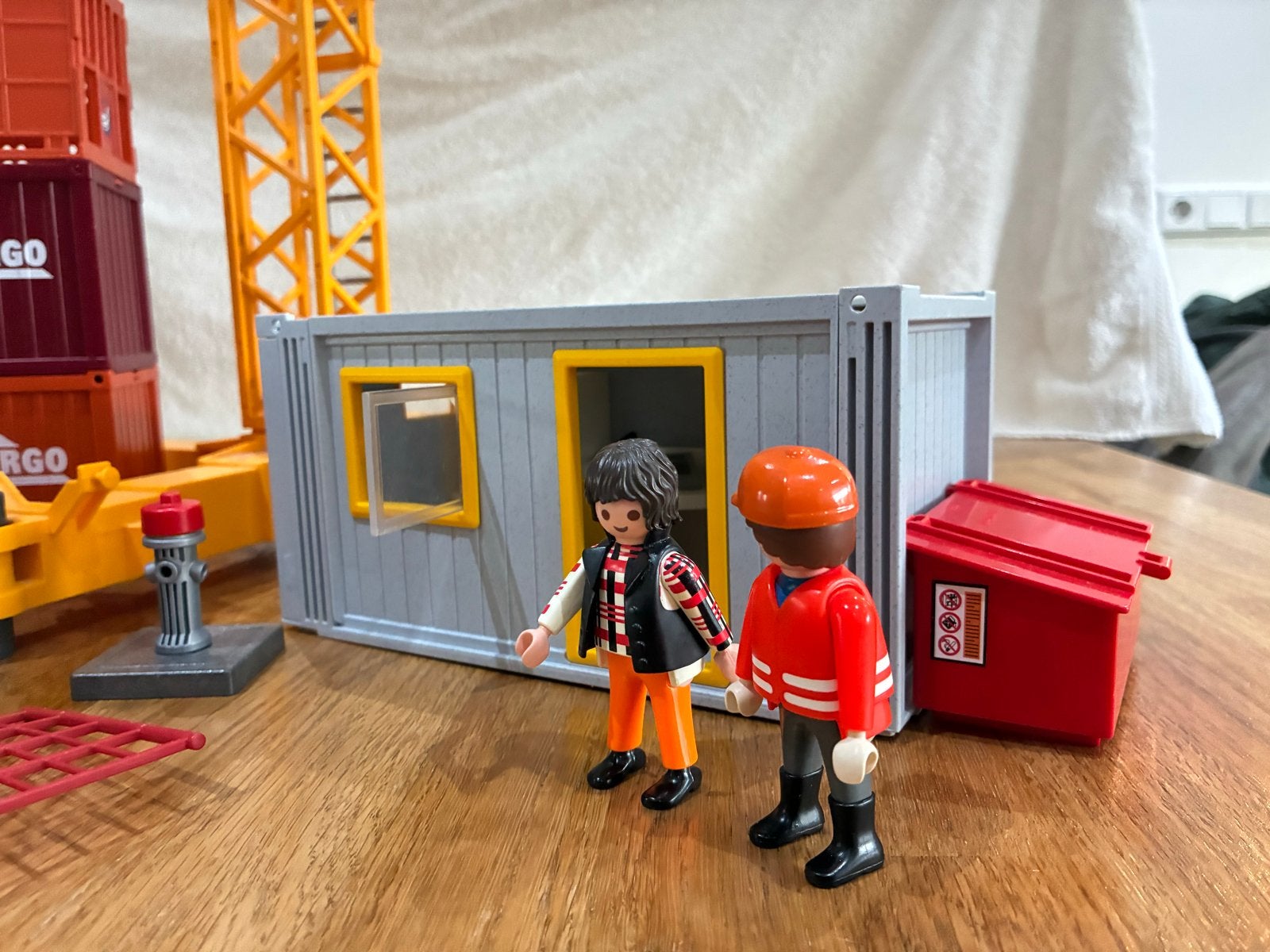 Playmobil Bouwplaats Kraan en Container, Ophalen, Zo goed als nieuw