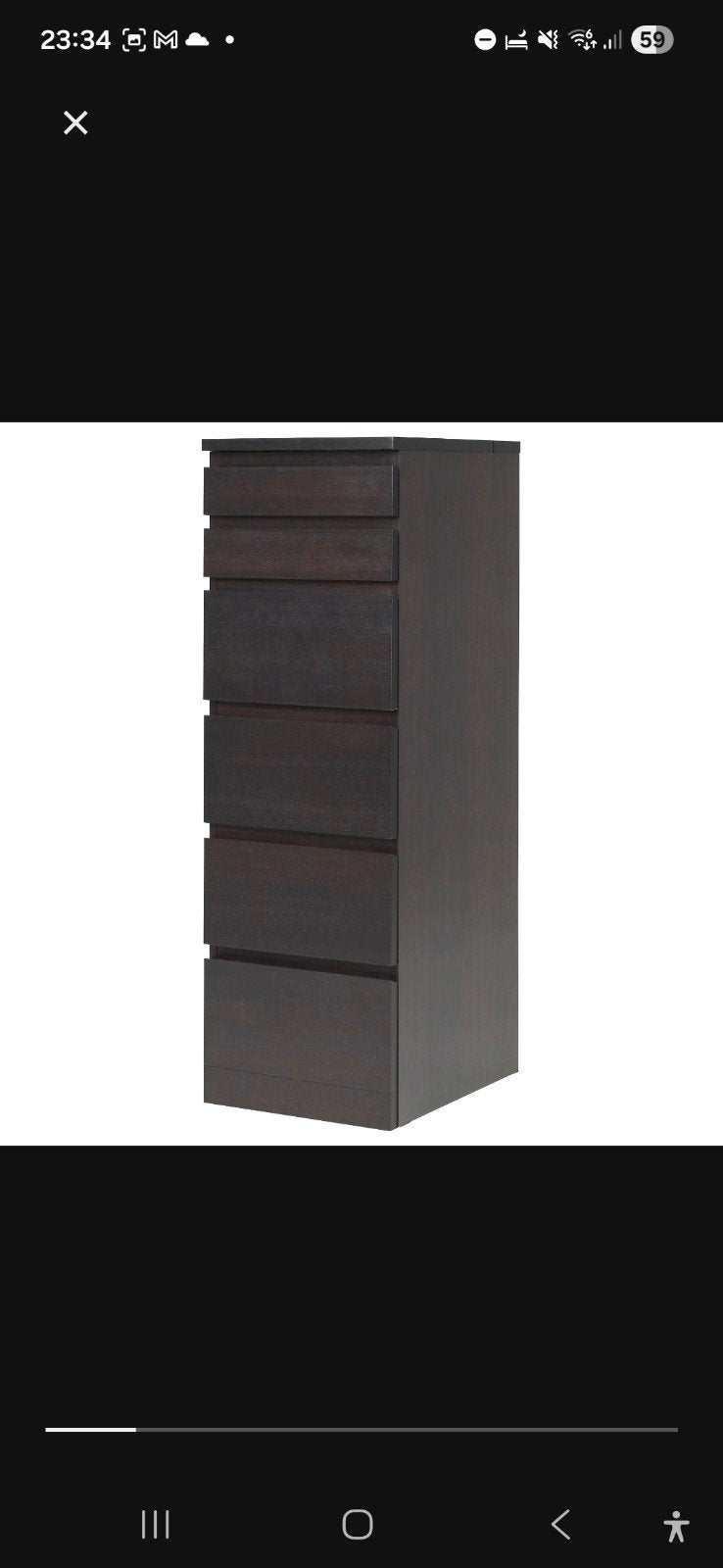 MALM ladekast, Ophalen, 5 laden of meer, 50 tot 100 cm, Zo goed als nieuw