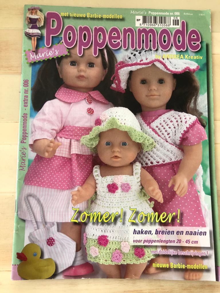 Poppenmode, Hobby en Vrije tijd, Ophalen of Verzenden, Zo goed als nieuw, Breien of Haken, Patroon of Boek