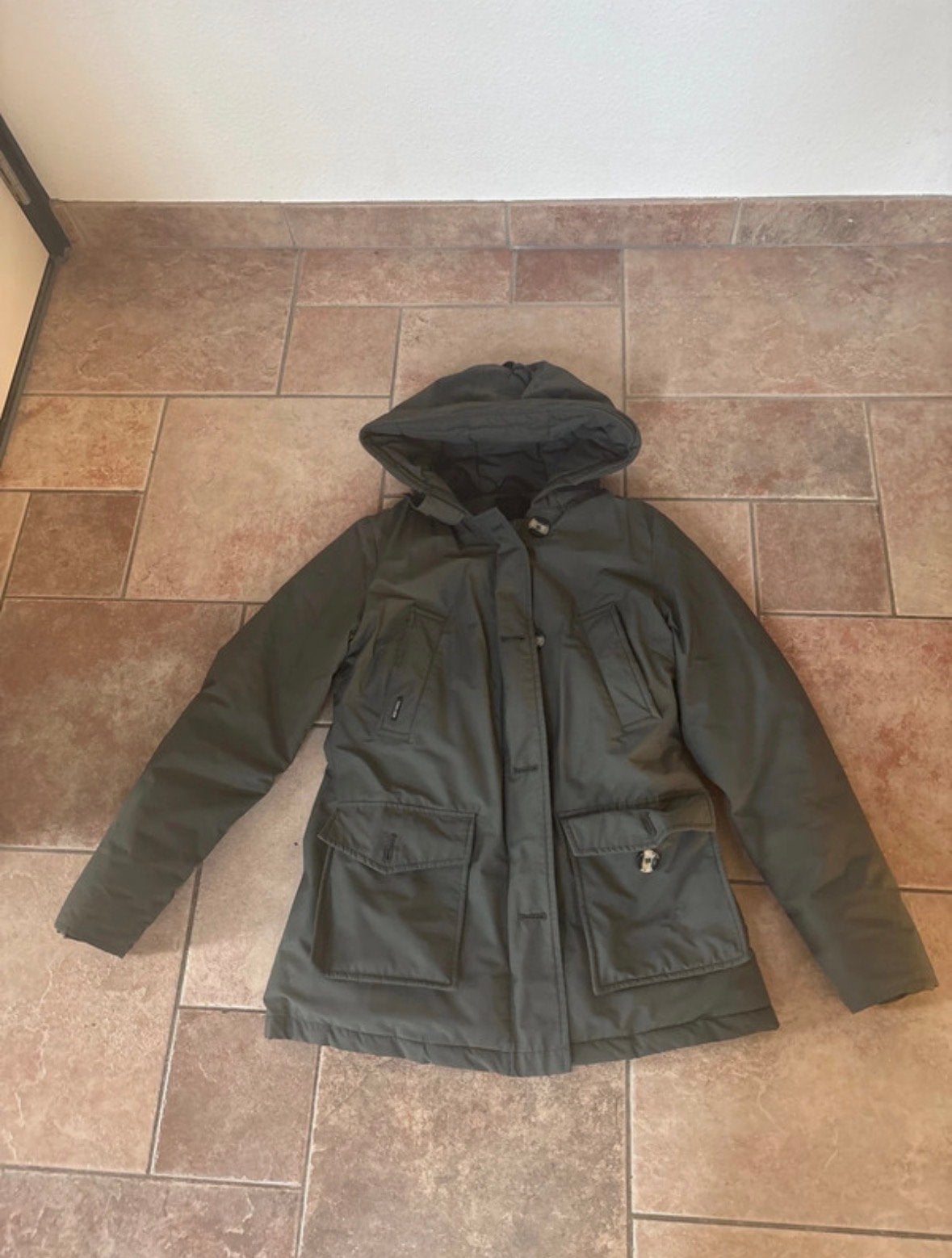 Airforce winterjas 14Y - Groen, Kinderen en Baby's, Kinderkleding | Overige, Ophalen of Verzenden, Zo goed als nieuw, Meisje