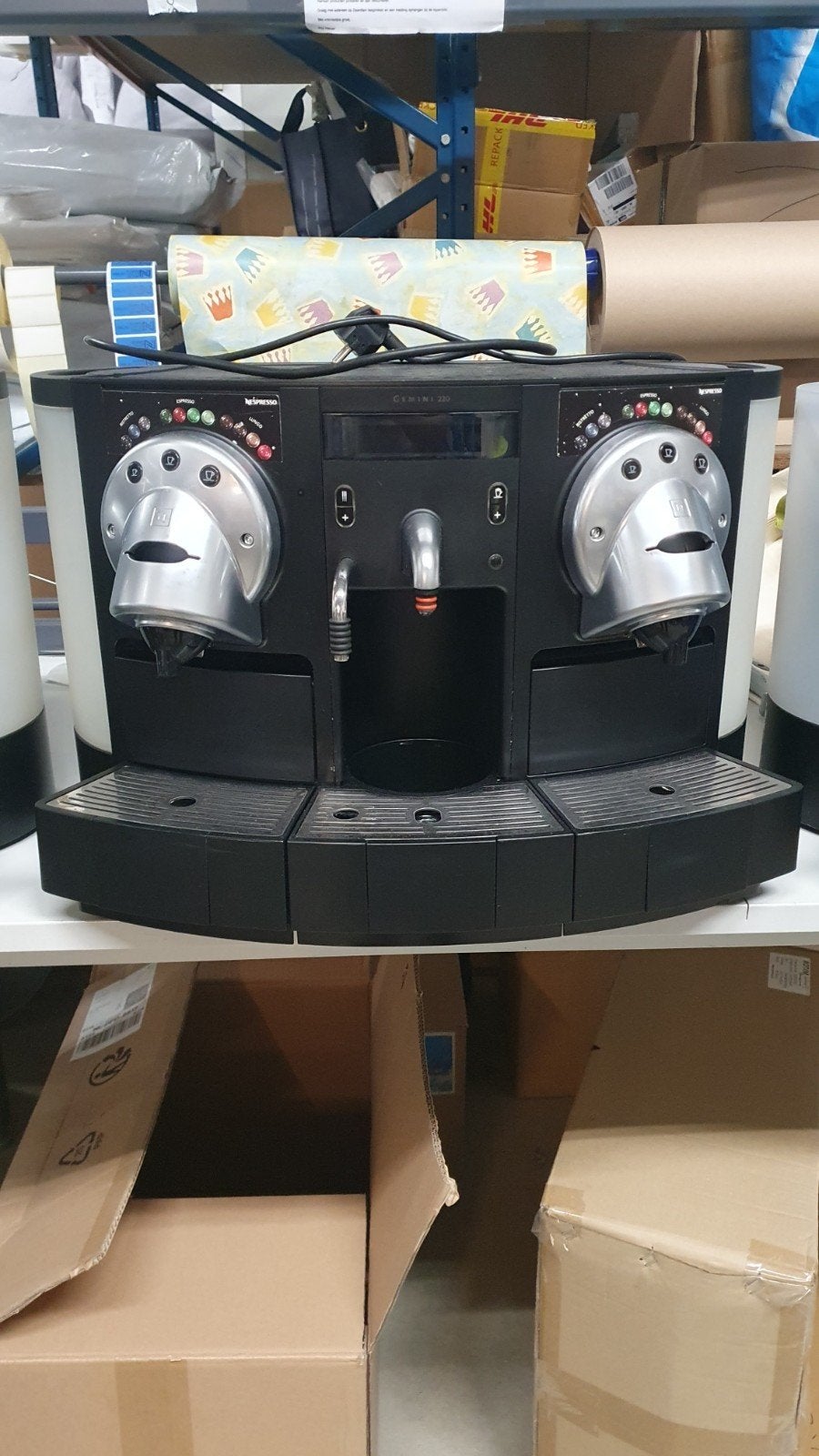 3x Nespresso Gemini CS223 Professional Koffiemachine, Witgoed en Apparatuur, Ophalen, Koffiepads en cups, Gebruikt, 10 kopjes of meer