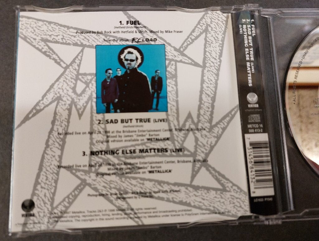 Metallica CD-SINGLE Fuel 1- Nothing Else Matters-Live NIEUW, Verzenden, Nieuw in verpakking, Rock en Metal, Eerste persing