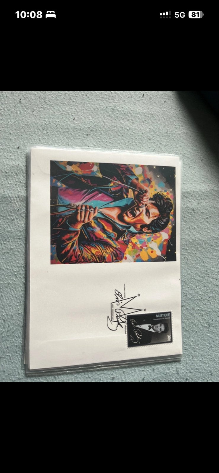 Elvis Presley Kunstkaarten Collectie met Postzegels, Ophalen, Nieuw, Foto of Kaart