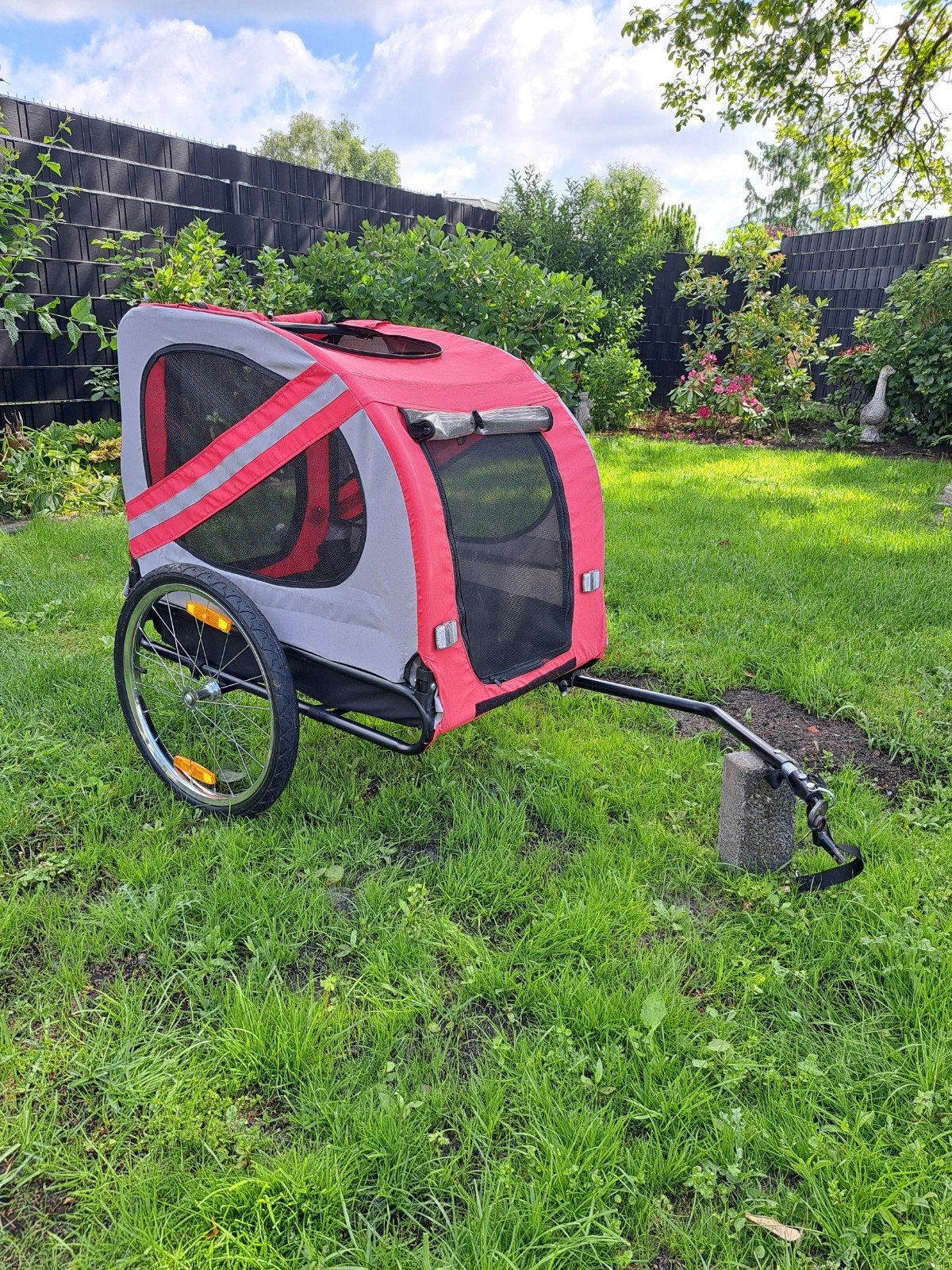Hondenfietskar Flamingo Grote Hond afm 80x60x57, Gebruikt, Opvouwbaar, Ophalen of Verzenden, Flamingo