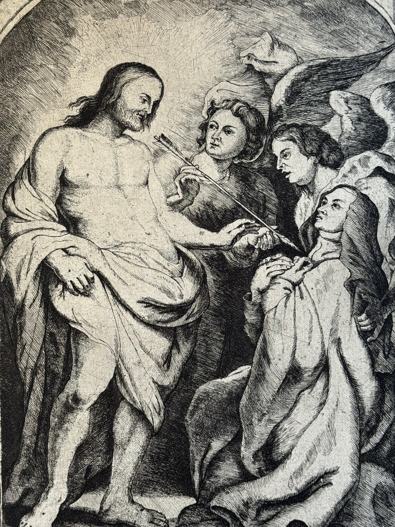 Naar P.P. Rubens gravure Door de Roy P0588, Ophalen of Verzenden, Ets, 1900 - 1949