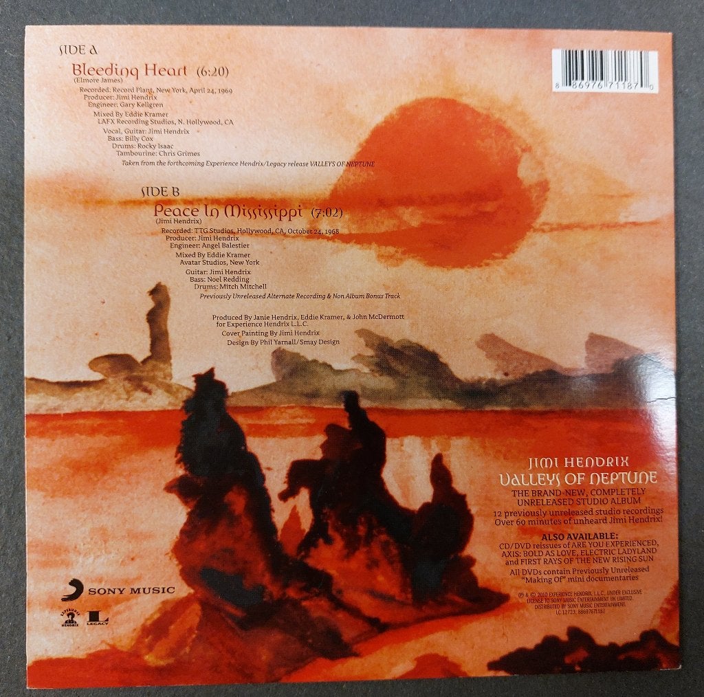 Jimi Hendrix VINYL SINGLE Bleeding Heart NIEUW, Cd's en Dvd's, 7 inch, Pop, Nieuw in verpakking, Fotohoes