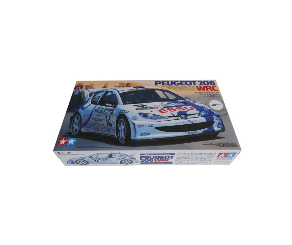 Tamiya 24221 1:24 Peugot 206 WRC, Auto, Groter dan 1:32, Nieuw, Ophalen of Verzenden