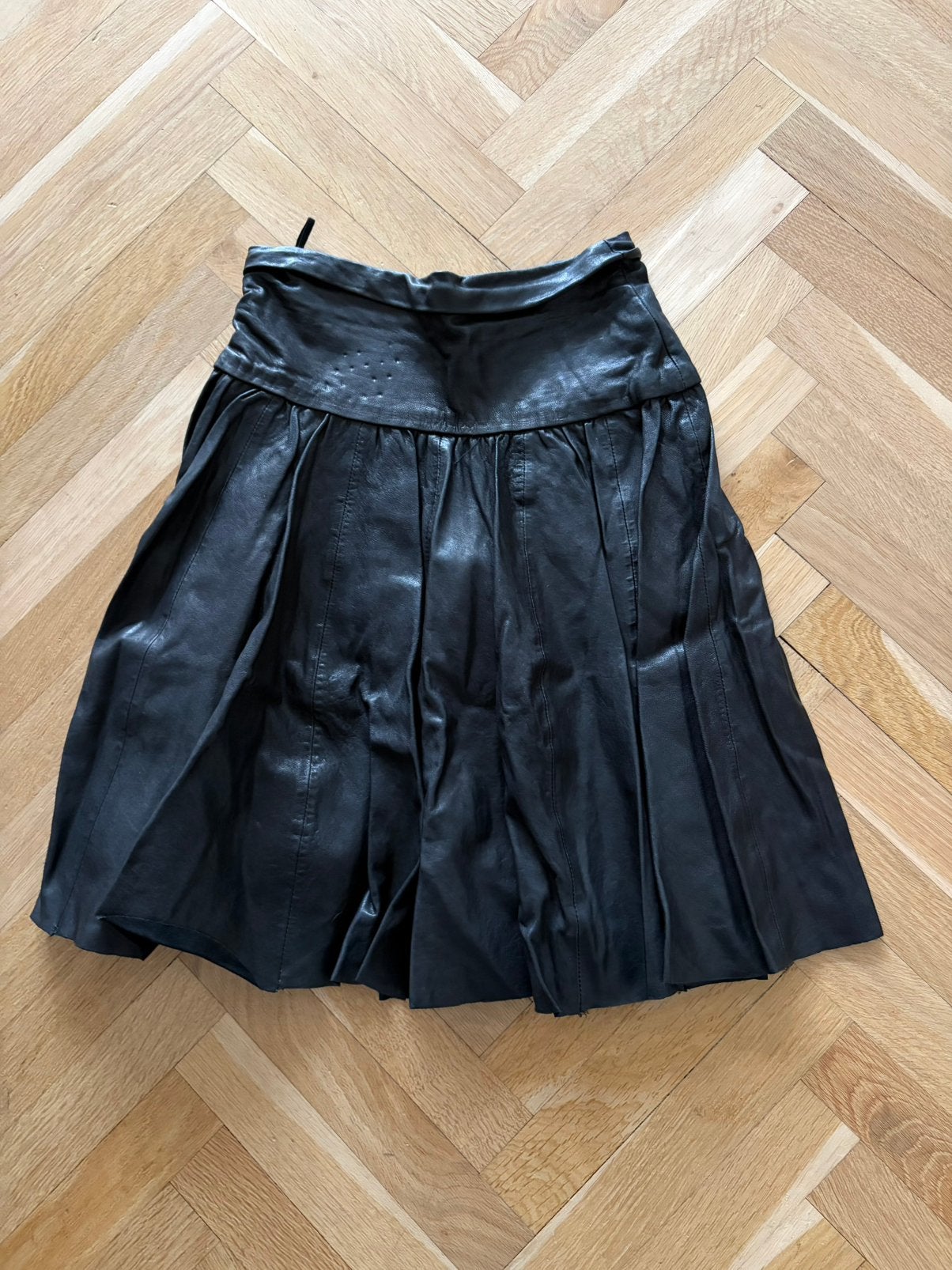 Zwart leren rokje COS maat 36 (xs), Verzenden, Zwart, Maat 34 (XS) of kleiner, Gedragen