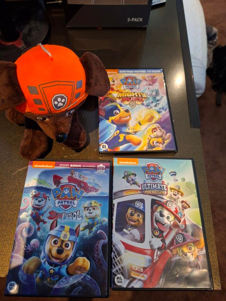 Paw Patrol DVD's - Sea Patrol, Ultimate Rescue & Mighty Pups, Alle leeftijden, Ophalen of Verzenden, Zo goed als nieuw