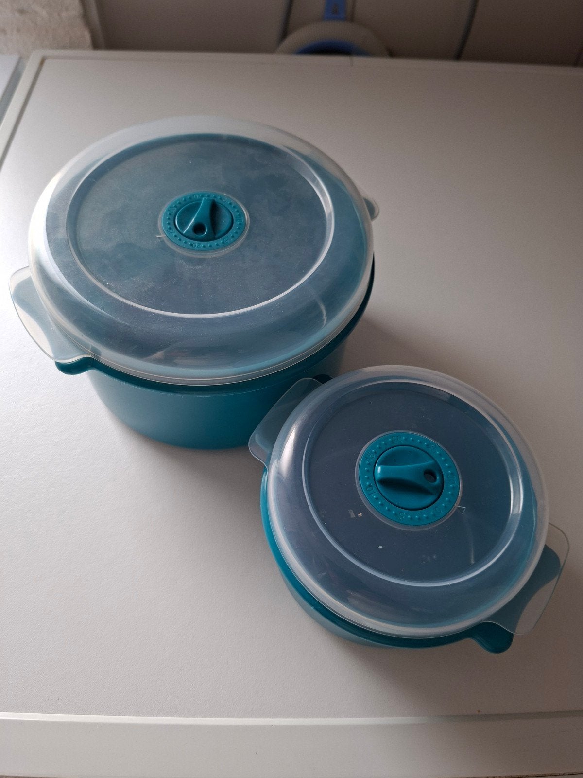 Stoommandjes Set - Zo goed als nieuw, Ophalen, Blauw, Zo goed als nieuw, Overige typen