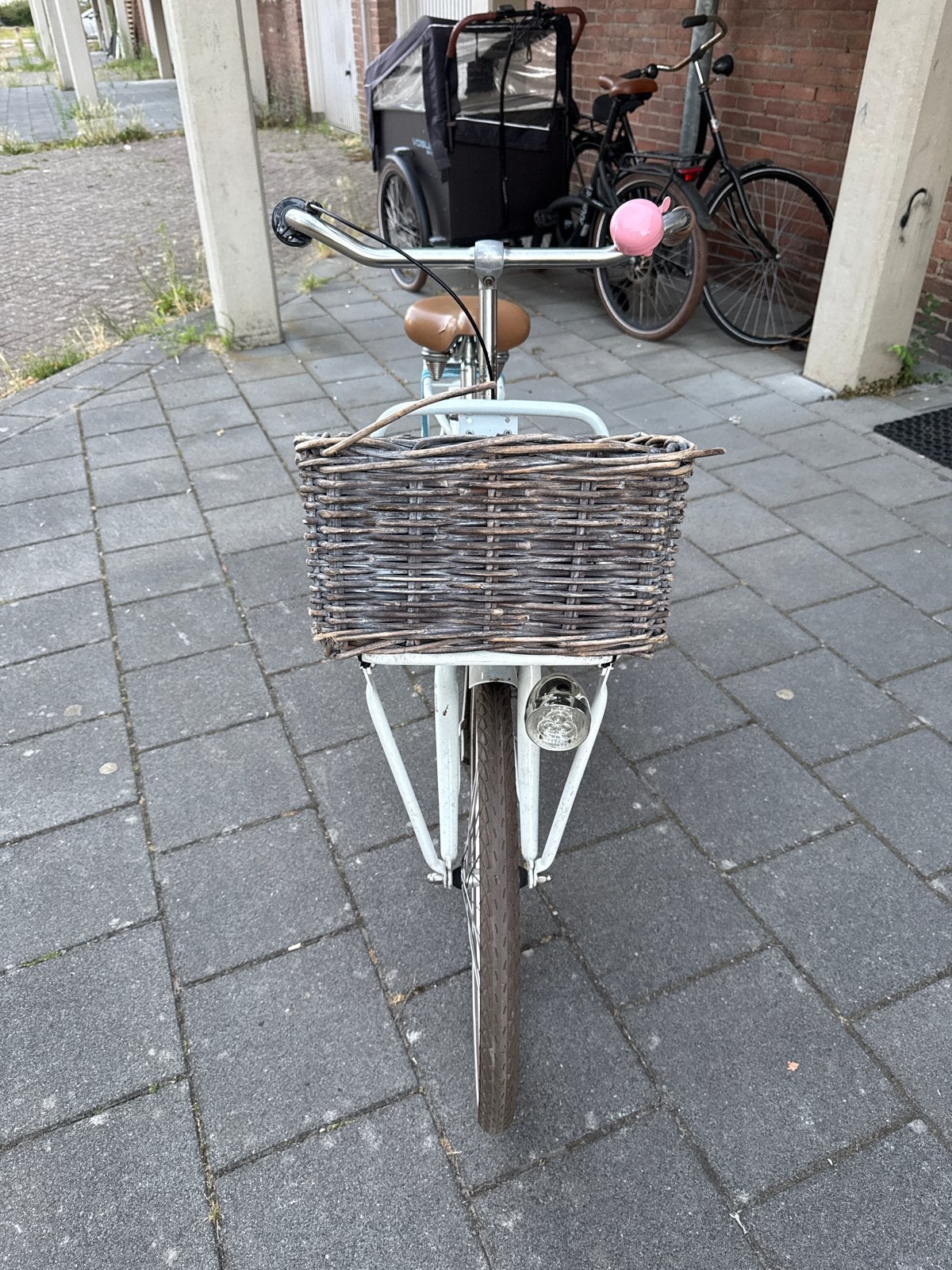 Cortina U4 Transportfiets Dames - Lichtblauw met mand, Terugtraprem, 56 cm of meer, Ophalen, Overige merken