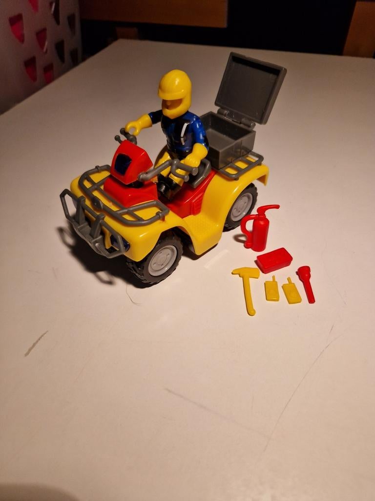 Brandweerman Sam Quad met figuur en accessoires, Ophalen, Gebruikt