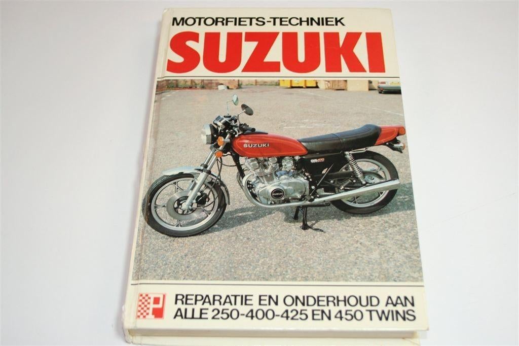 Werkplaatshandboek Suzuki Tweecilinders — GS/GSX250, GS400.., Motoren, Handleidingen en Instructieboekjes, Ophalen of Verzenden