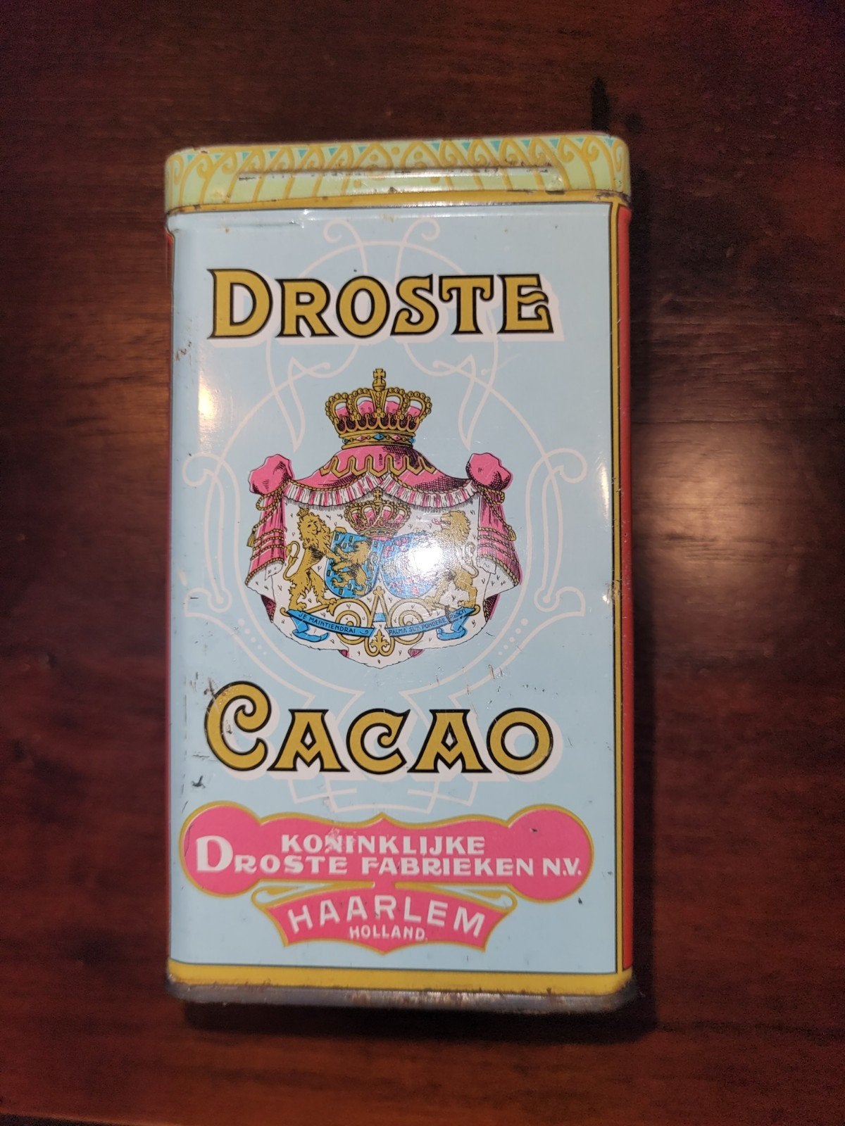 Blikje Koninklijke Droste fabrieken 1/4 kg (leeg), Verzamelen, Ophalen of Verzenden, Overige, Droste
