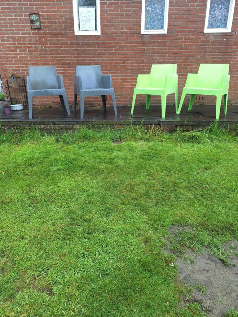 4 tuinstoelen, Tuin en Terras, Ophalen, Kunststof