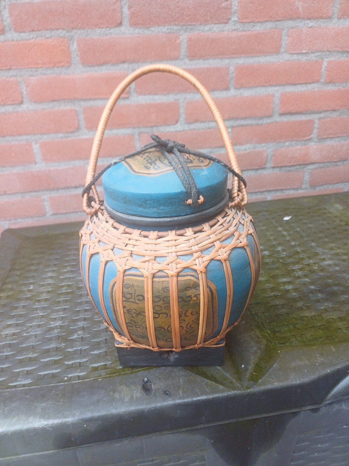 Vintage japanese rijst pot in orginele staat, Ophalen of Verzenden