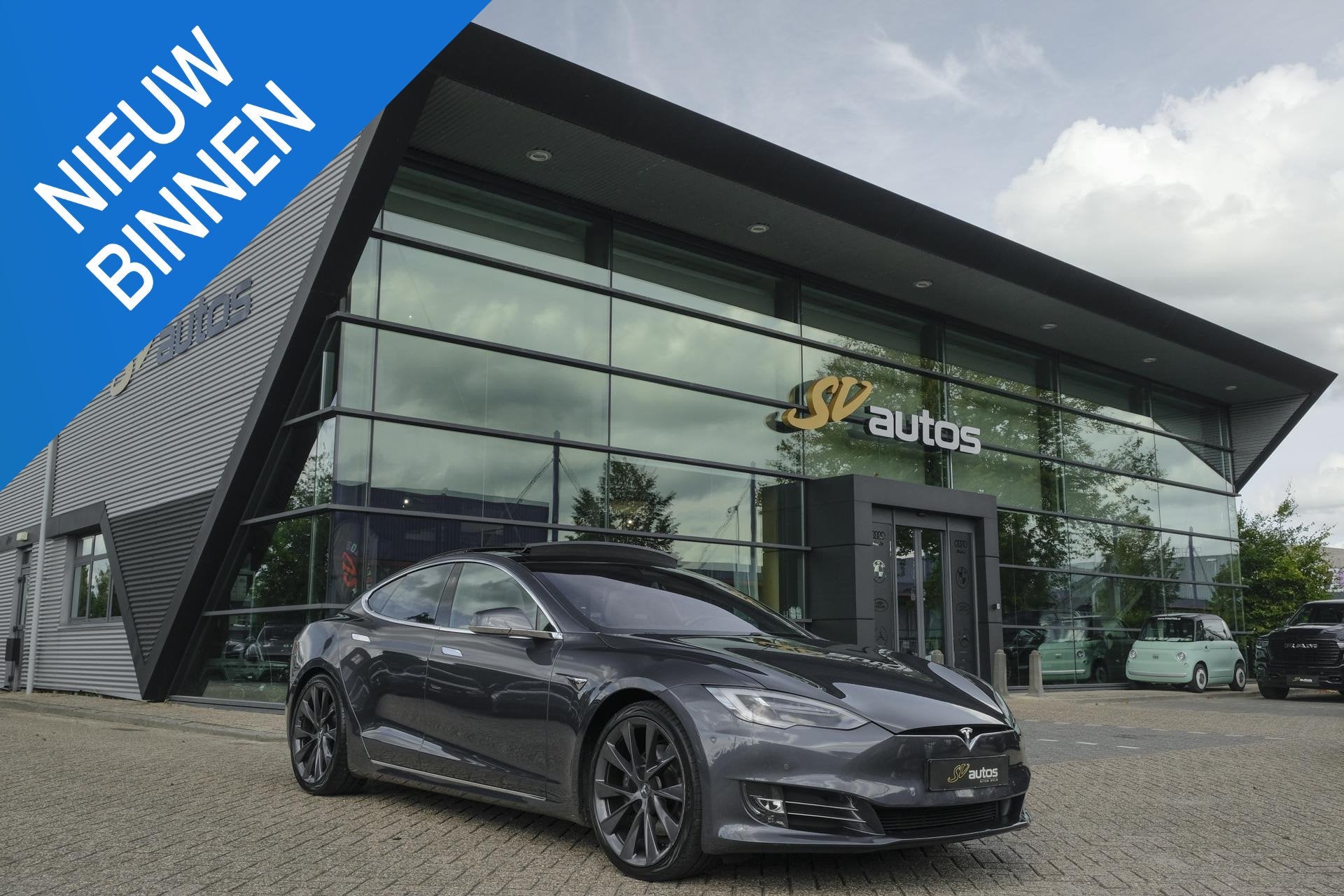 Tesla Model S 75D 333pk AWD Panoramadak *SOH 88%* Autopilot, Auto's, Tesla, Stof, Gebruikt, Model S, Origineel Nederlands