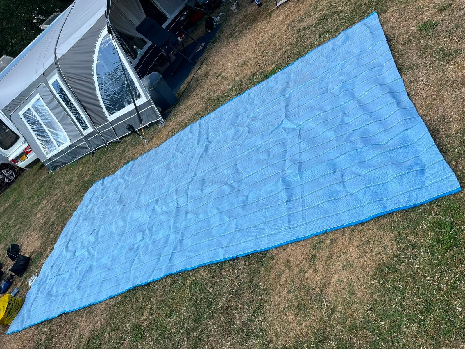 Vloerkleed 2.50x4.95m voor voortent (omloopmaat 8), Ophalen of Verzenden, Zo goed als nieuw