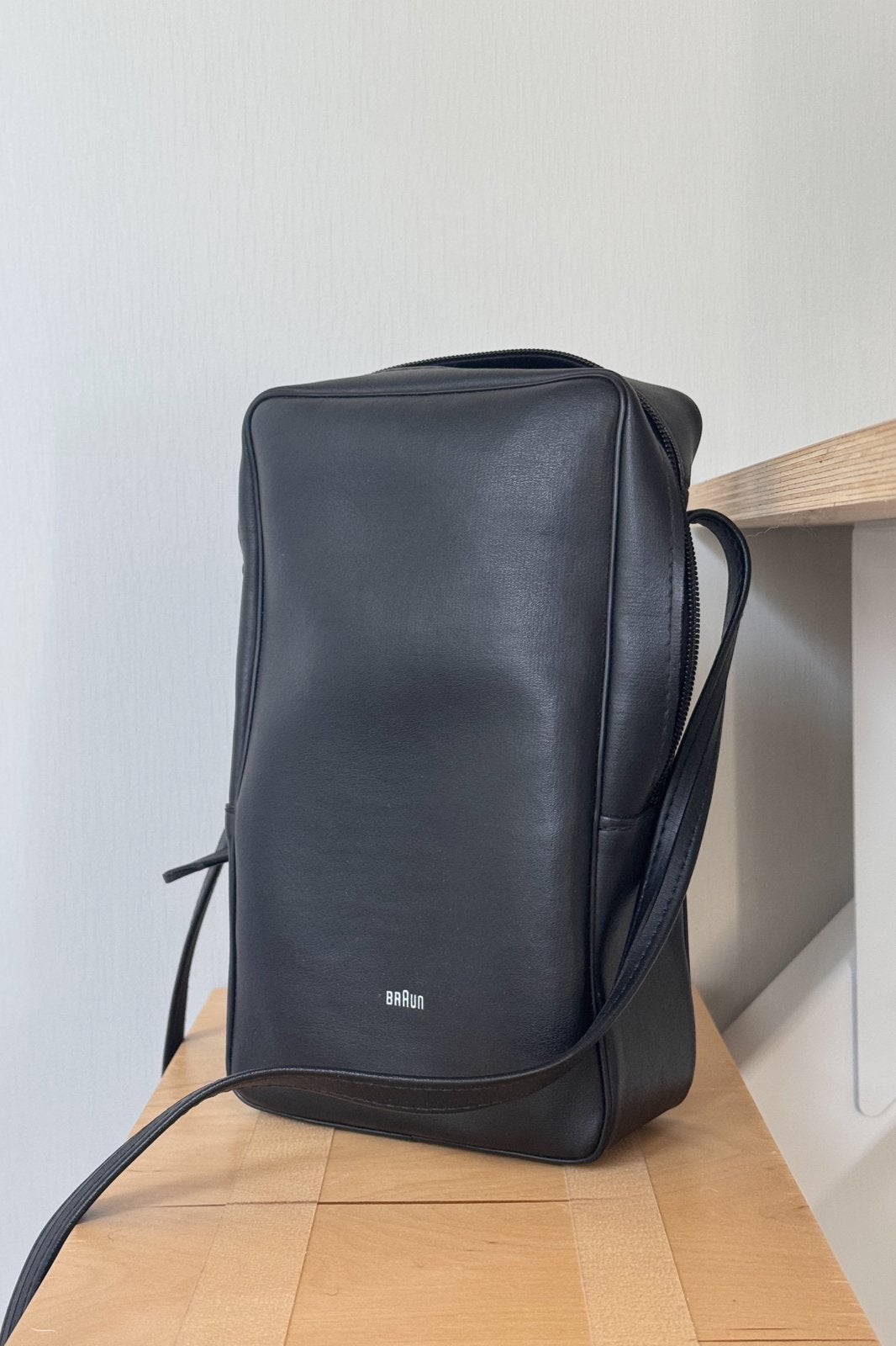 Leren Braun tas (wss van Braun Nizo camera), Gebruikt, Zwart, Leer, Ophalen