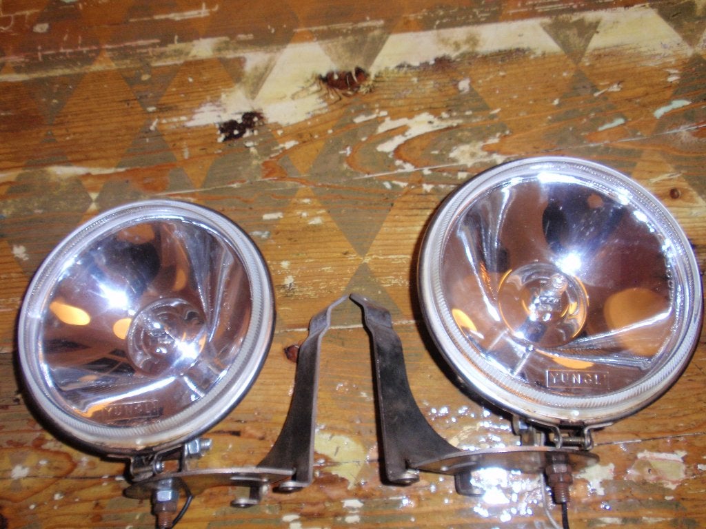 Spotlights 2 stuks met rvs montagebeugels, Mini., Ophalen of Verzenden, Gebruikt, Mini