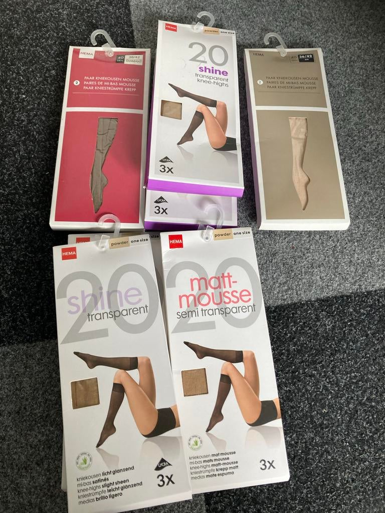Nieuwe HEMA Kniekousen - Diverse Soorten en Kleuren, Ophalen, Nieuw, Panty, Overige kleuren