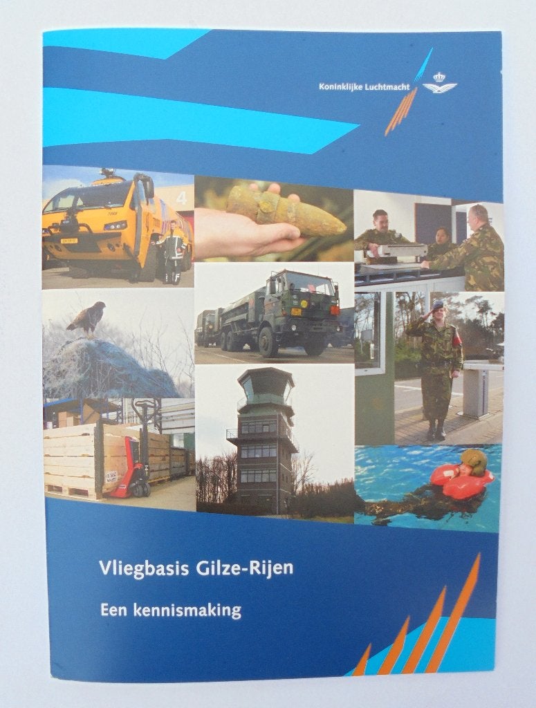 Welkomsbrochure Vliegbasis Gilze-Rijen, 1e druk 2008, Ophalen of Verzenden, Luchtmacht, Nederland, Boek of Tijdschrift