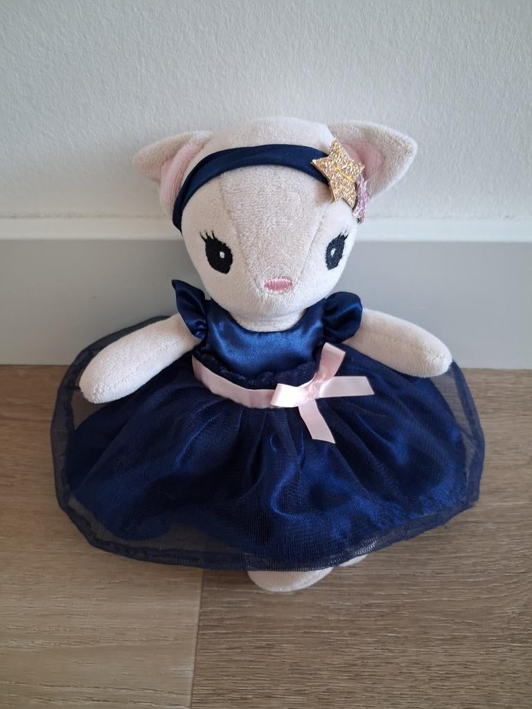 Knuffel H&M ballerina muis blauwe jurk K9955, Ophalen of Verzenden, Zo goed als nieuw, Overige typen