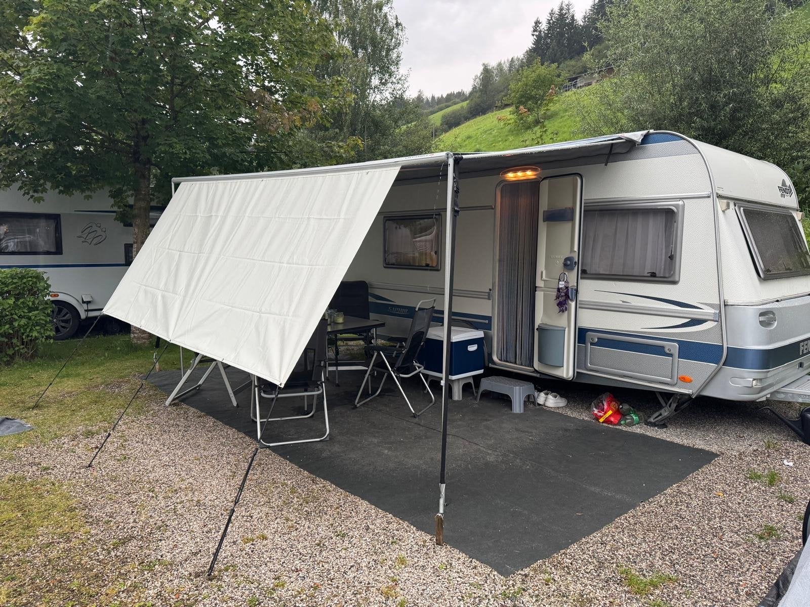 Fiamma Rainblocker, Sunblocker en Sunshade voor Caravan/Camp, Caravans en Kamperen, Ophalen, Gebruikt