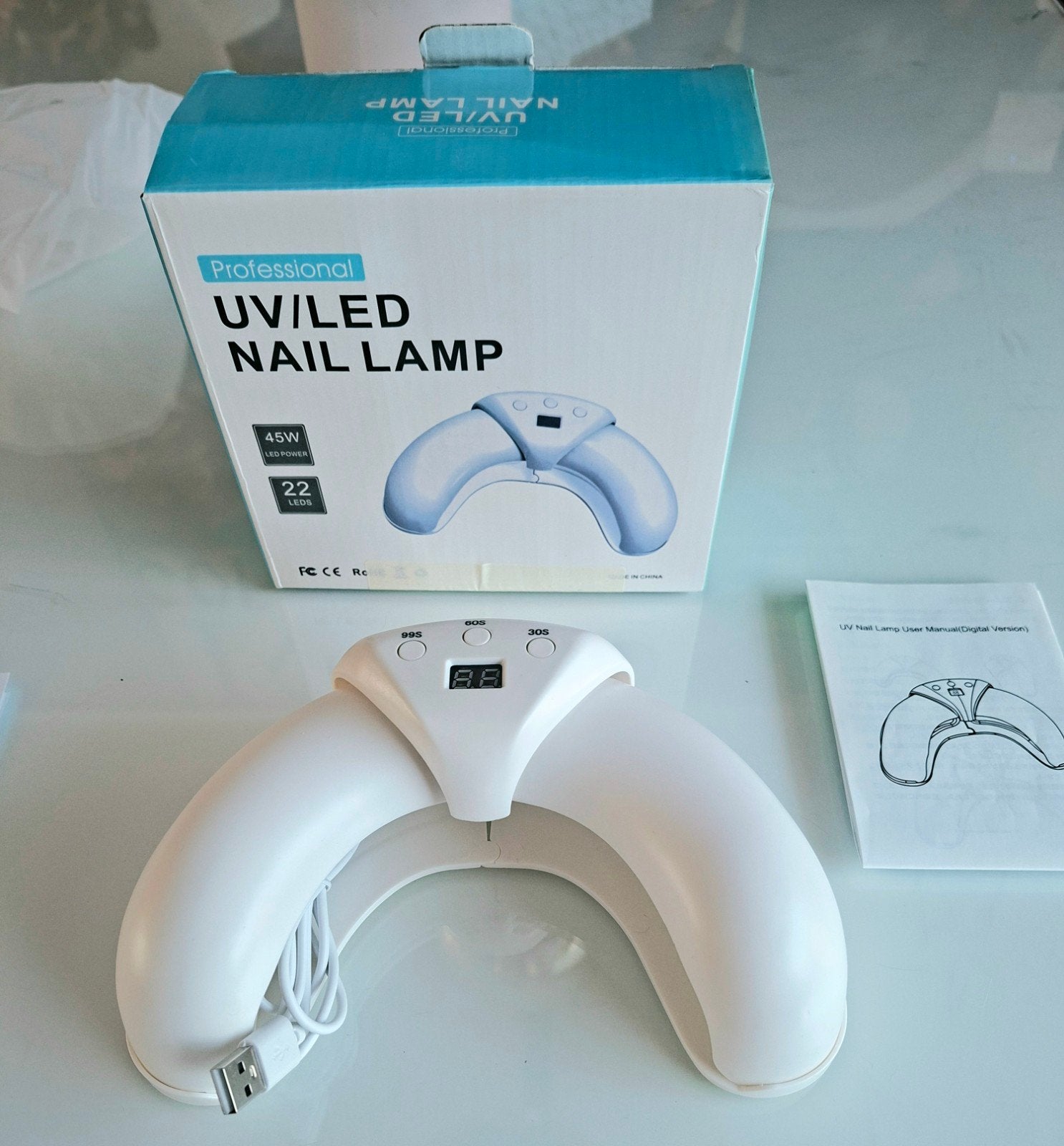 Nieuw! Professionele UV/LED Nagellamp 22 Led/45W voor Gel Na, Ophalen of Verzenden, Nieuw