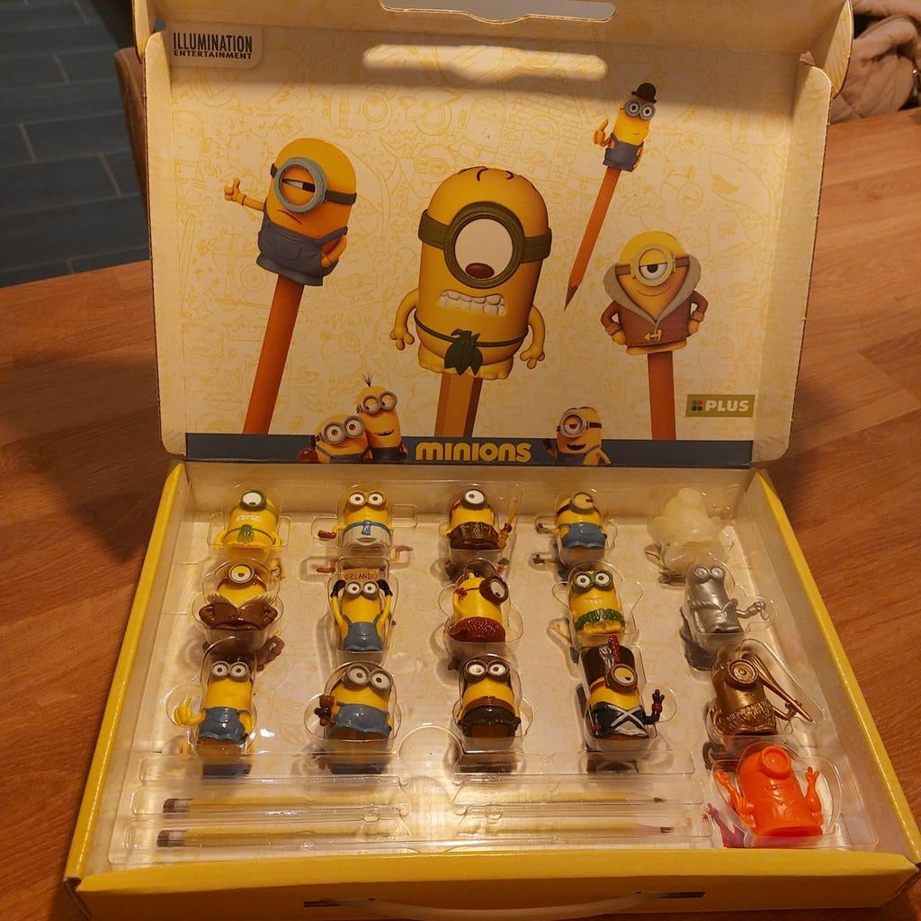 Minions Potloodfiguren Set - Compleet!, Ophalen of Verzenden, Zo goed als nieuw