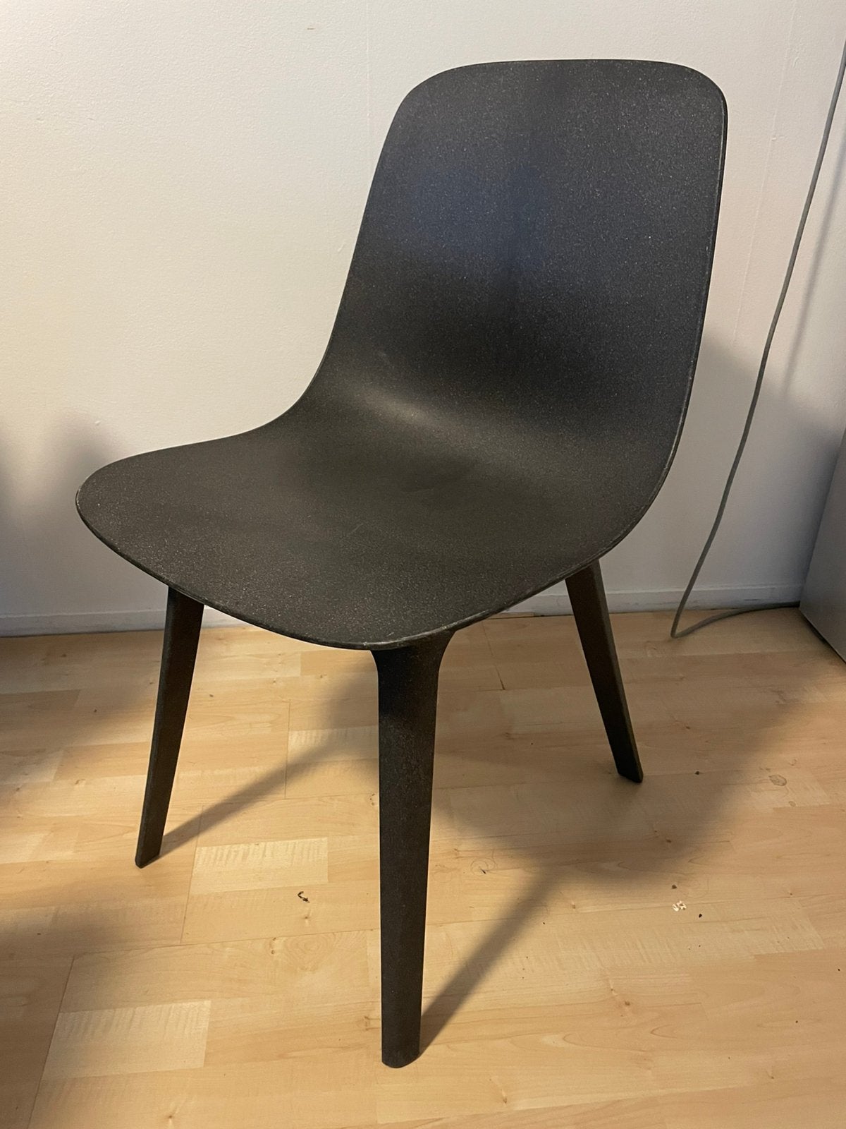 Zwarte kunststof eetkamer stoelen IKEA, Ophalen, Kunststof, Zwart, Zo goed als nieuw