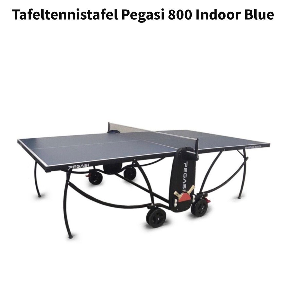 Pegasi 800 Indoor Blue Tafeltennistafel, Sport en Fitness, Tafeltennis, Ophalen, Gebruikt, Tafel Indoor, Inklapbaar