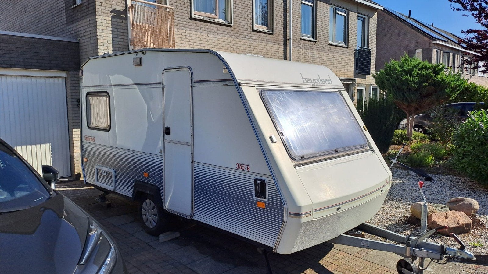 BOVAG gekeurde Beyerland 380-b Sprinter te koop, Caravans en Kamperen, Caravans, Omvormbare zithoek, Treinzit, Tot en met 3, Particulier