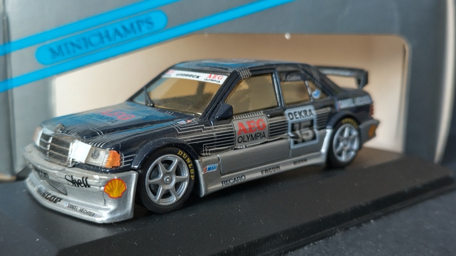 Mercedes Benz 190 Evo Aeg Olympia Cudini 1:43 Minichamps Pol, Auto, Verzenden, ., Nieuw