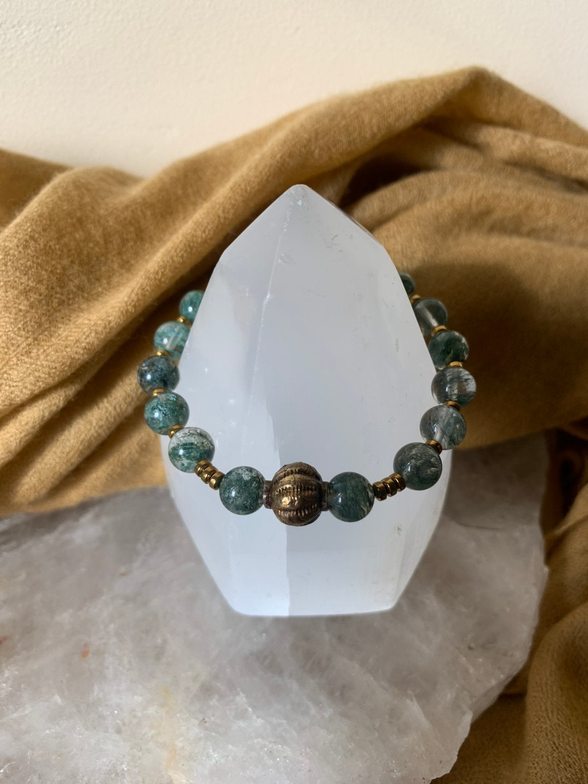 Rutielkwarts Tibet beschermt sjamaan hoge trilling wisdom, Met bedels of kralen, Magnolia11, Nieuw, Ophalen of Verzenden